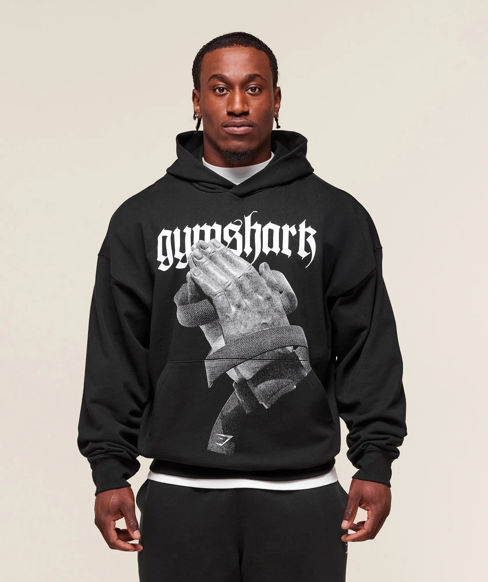 Gymshark Prayer Hands Hoodie - Black sold by Gymshark