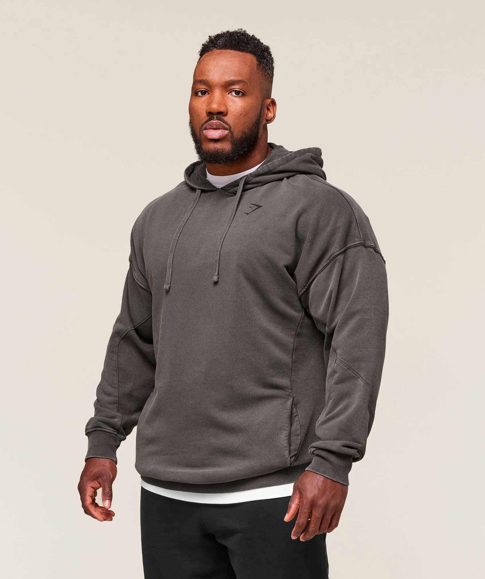 Gymshark Power Washed Hoodie - Onyx Grey sold by Gymshark product image thumbnail 3