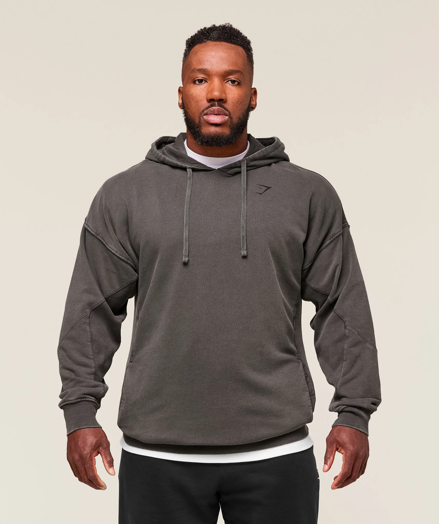 Gymshark Power Washed Hoodie - Onyx Grey sold by Gymshark product image thumbnail 2