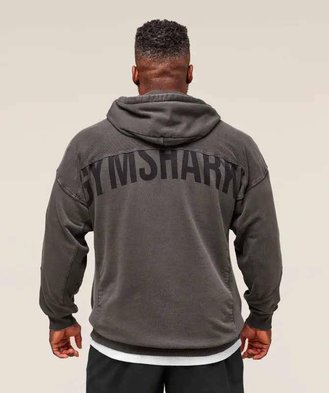 Gymshark Power Washed Hoodie - Onyx Grey made by Gymshark