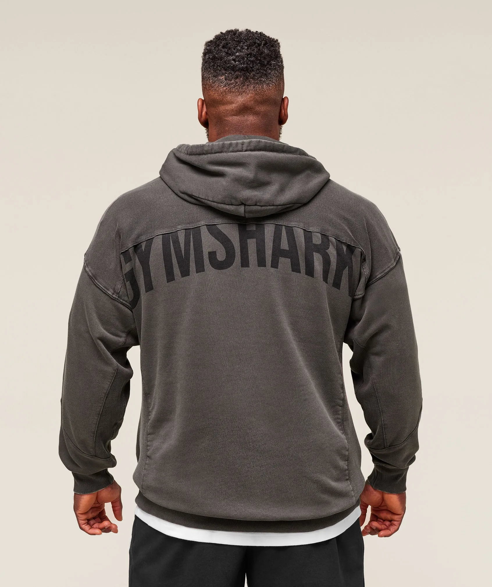 Gymshark Power Washed Hoodie - Onyx Grey sold by Gymshark