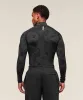 Gymshark Geo Seamless 1/4 Zip - Black/Charcoal Grey sold by Gymshark