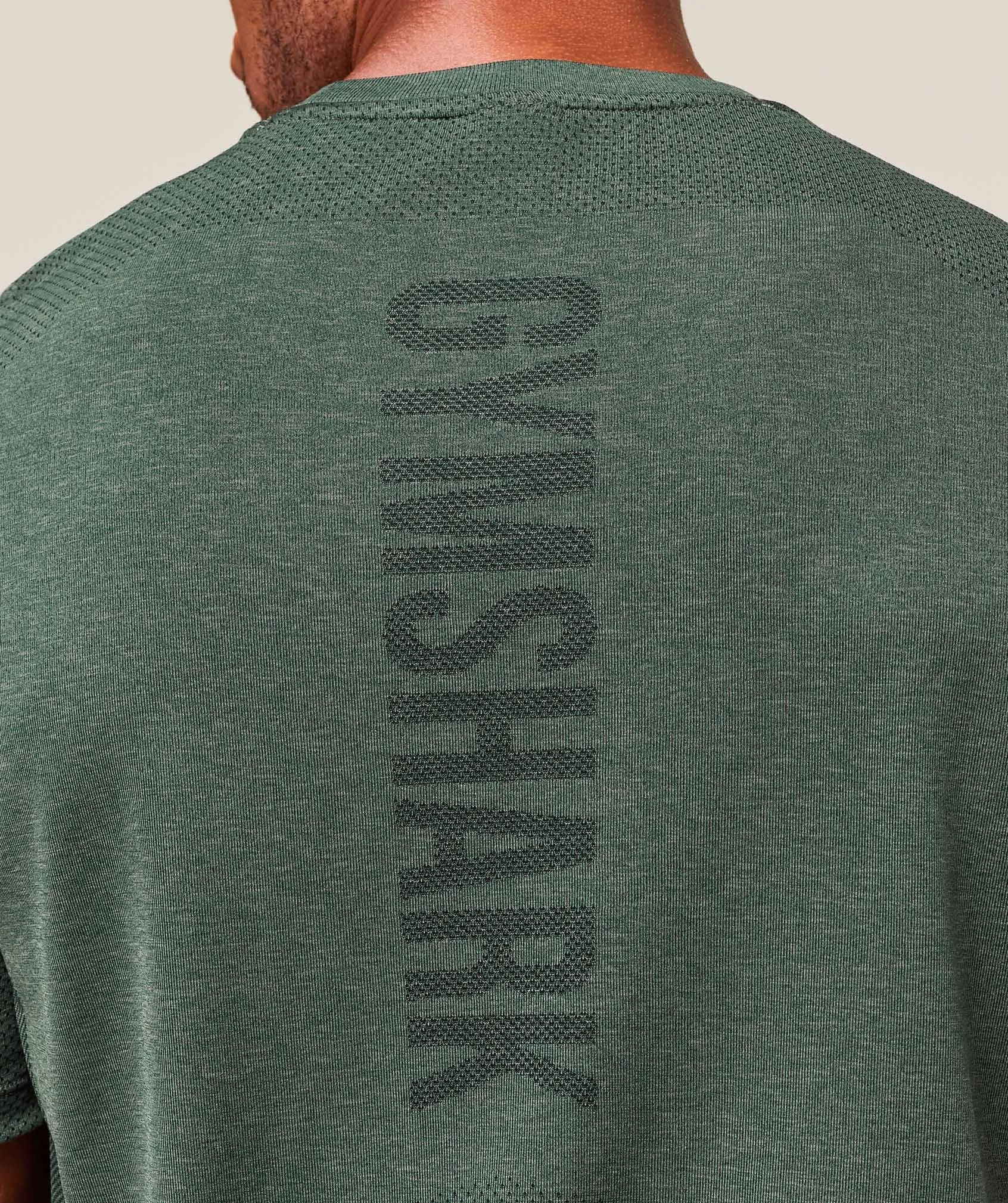 Gymshark Lightweight Seamless T-Shirt - Chalk Green/Base Green sold by Gymshark product image thumbnail 5