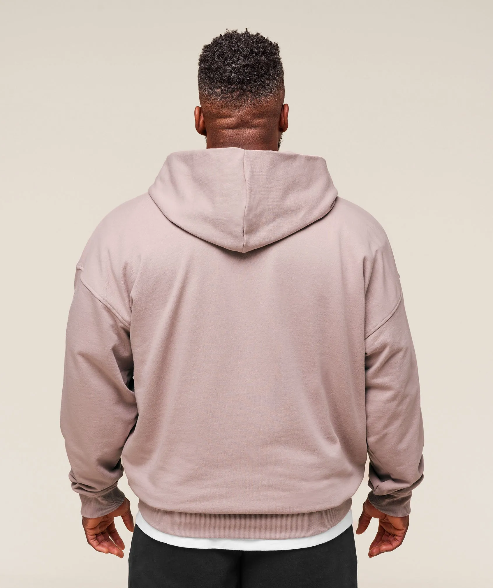 Gymshark Collegiate Script Zip Up Hoodie - Muted Pink sold by Gymshark product image thumbnail 2