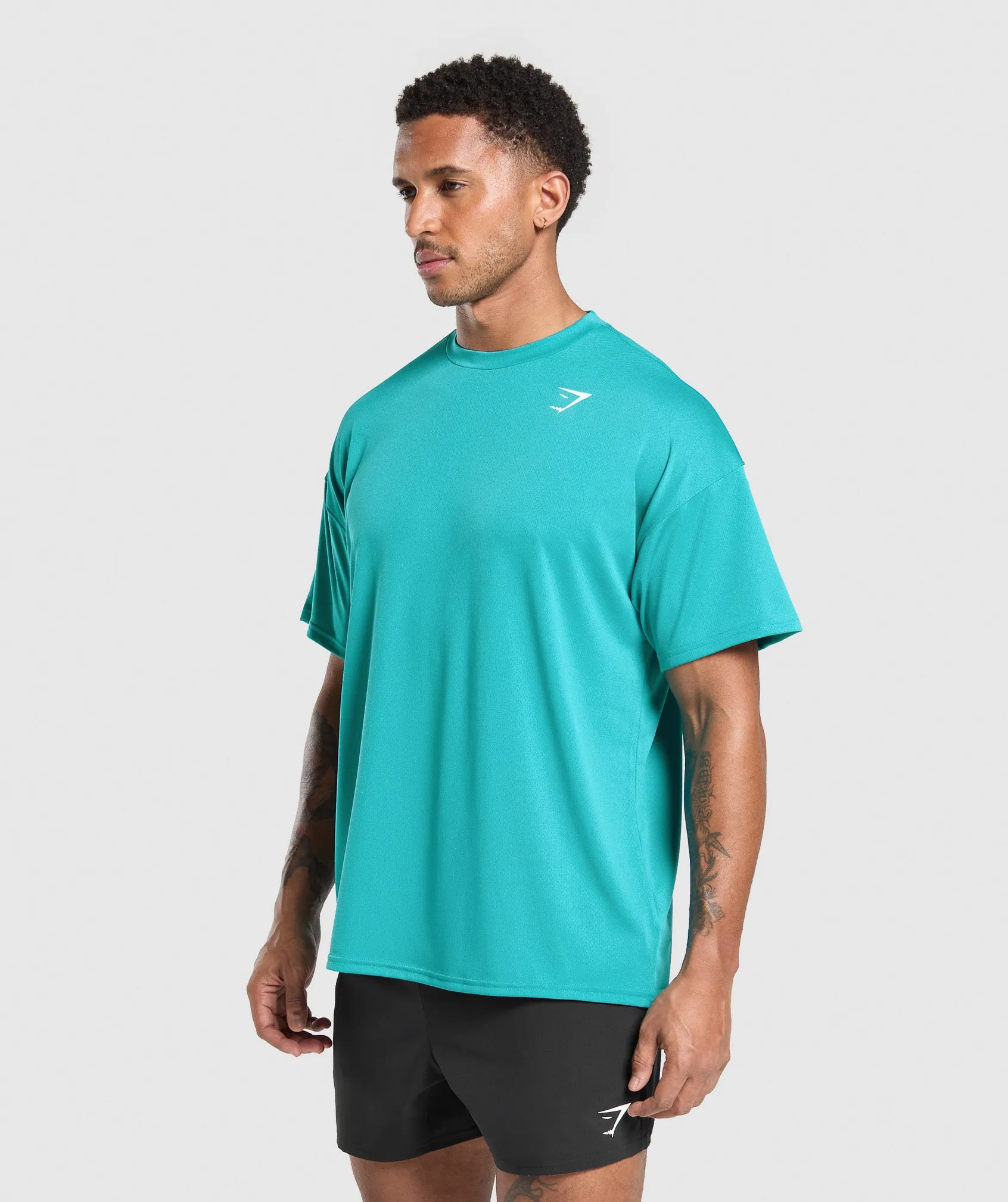 Gymshark Oversized Performance T-Shirt - Jewel Teal sold by Gymshark product image thumbnail 3