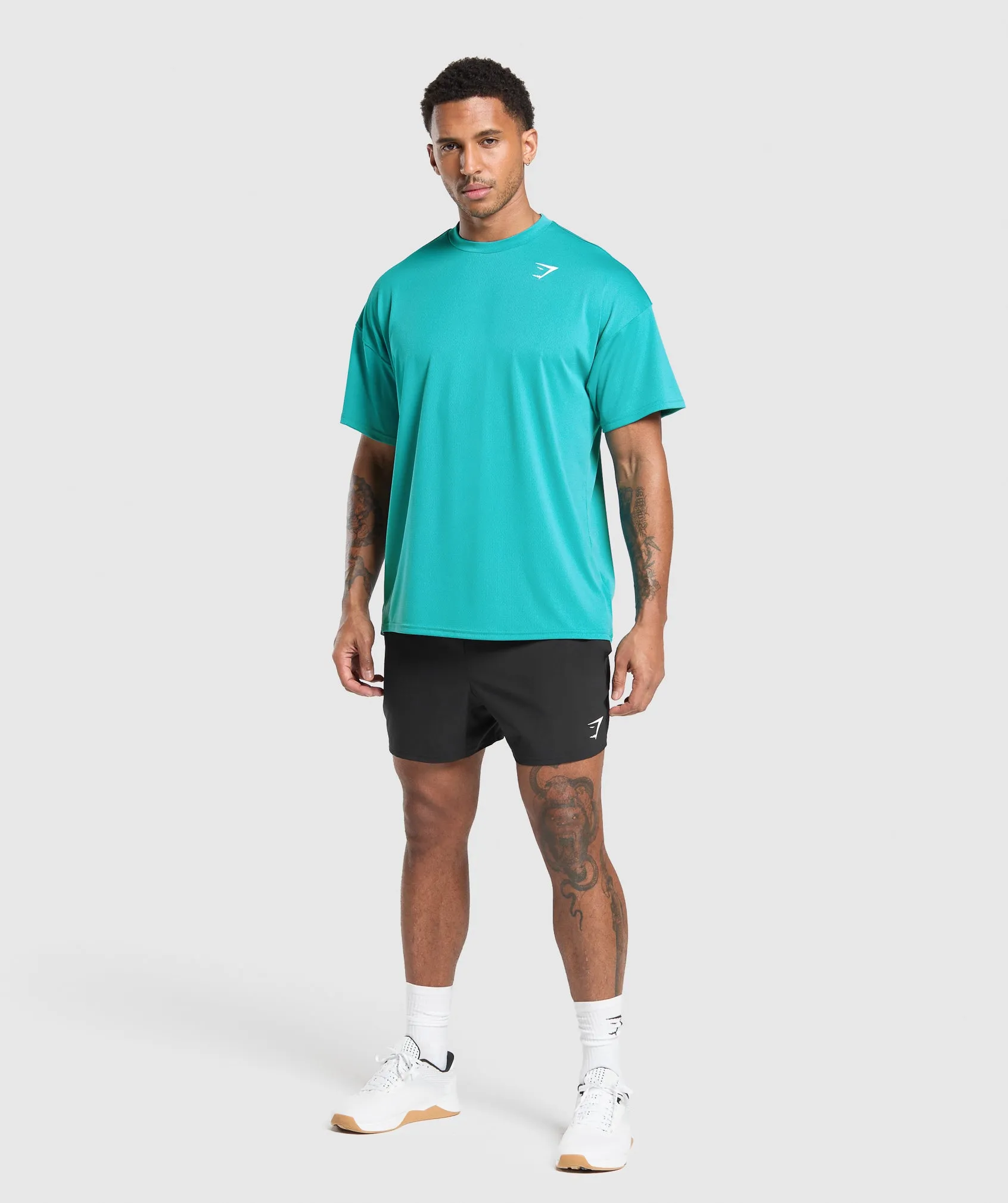 Gymshark Oversized Performance T-Shirt - Jewel Teal sold by Gymshark product image thumbnail 4