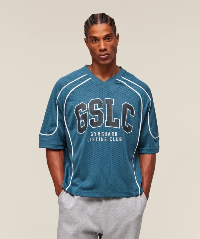 Gymshark GSLC Sports Jersey - Success Blue sold by Gymshark