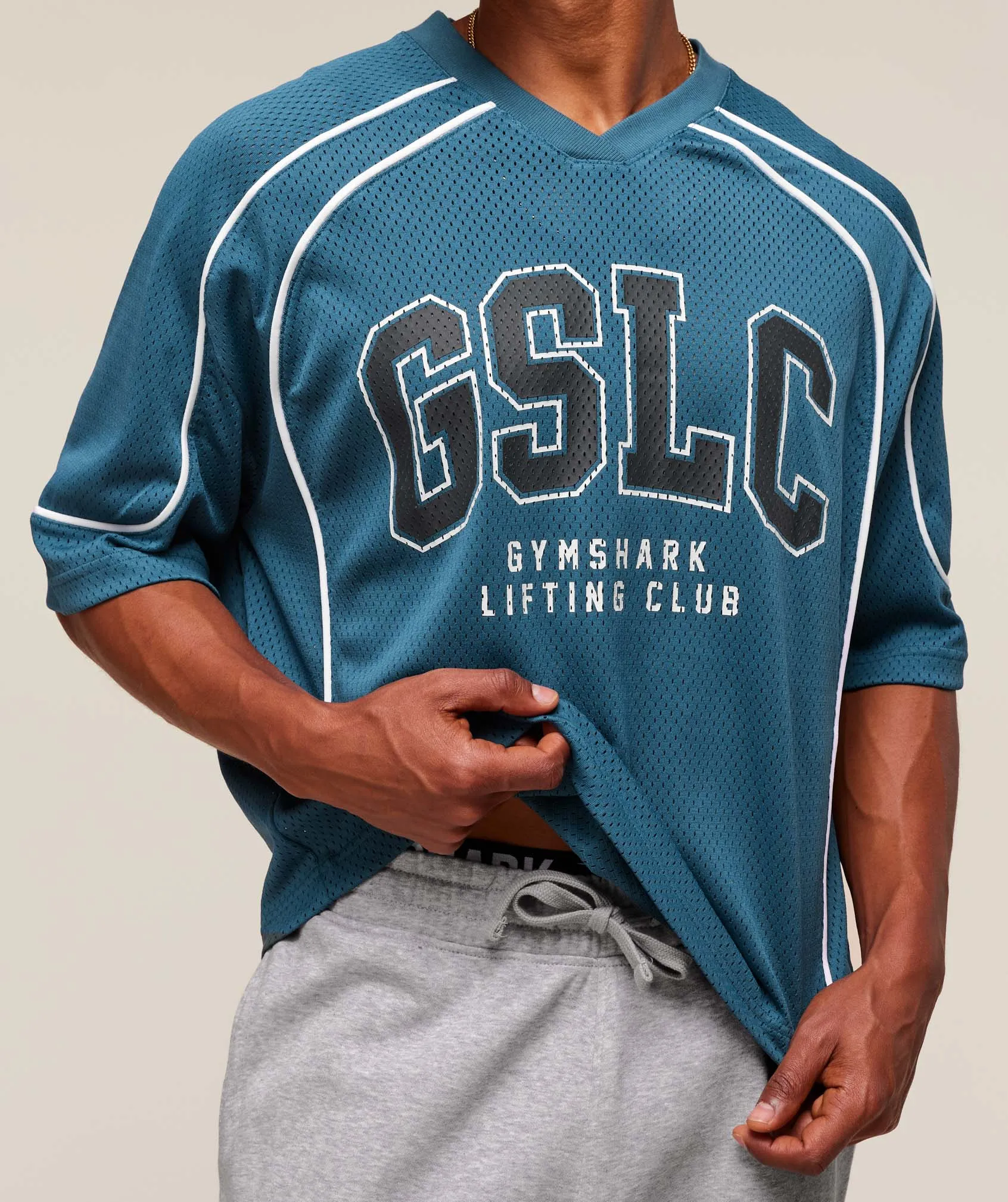 Gymshark GSLC Sports Jersey - Success Blue sold by Gymshark product image thumbnail 4