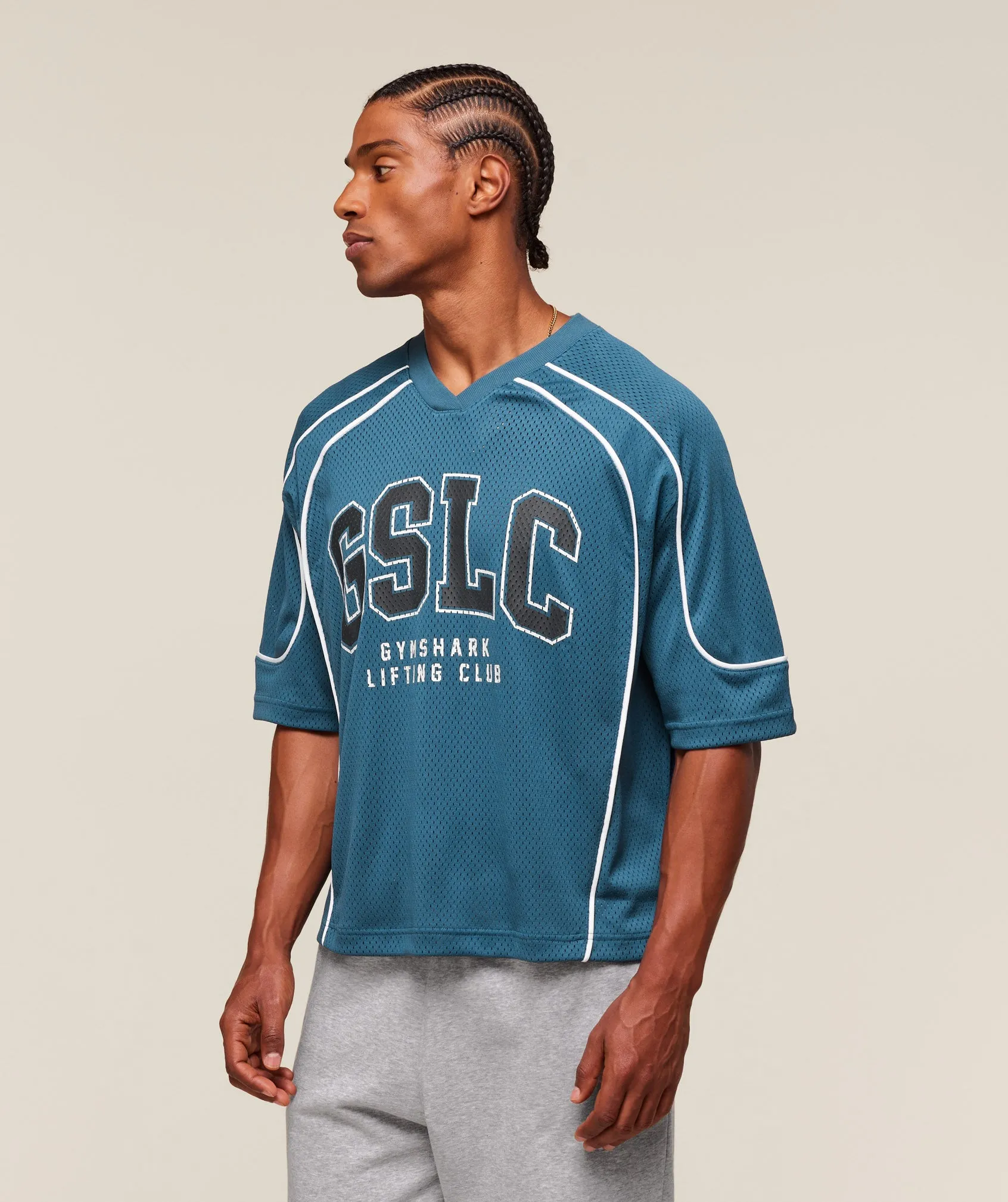 Gymshark GSLC Sports Jersey - Success Blue sold by Gymshark product image thumbnail 3