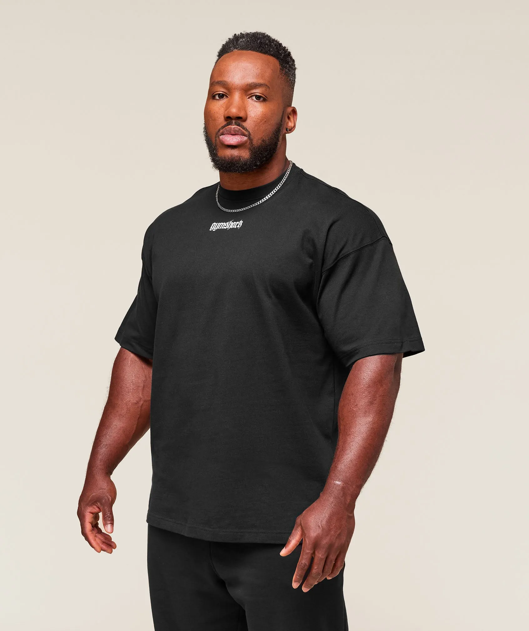 Gymshark Prayer Hands T-Shirt - Black sold by Gymshark product image thumbnail 3