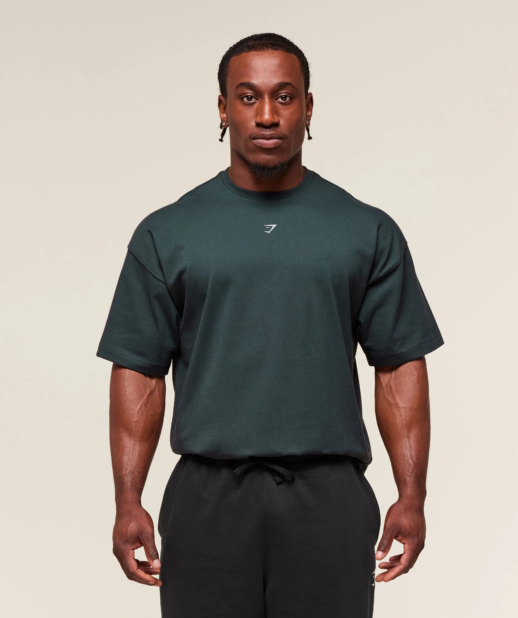 Gymshark Forged By Iron T-Shirt - Darkest Teal sold by Gymshark product image thumbnail 2