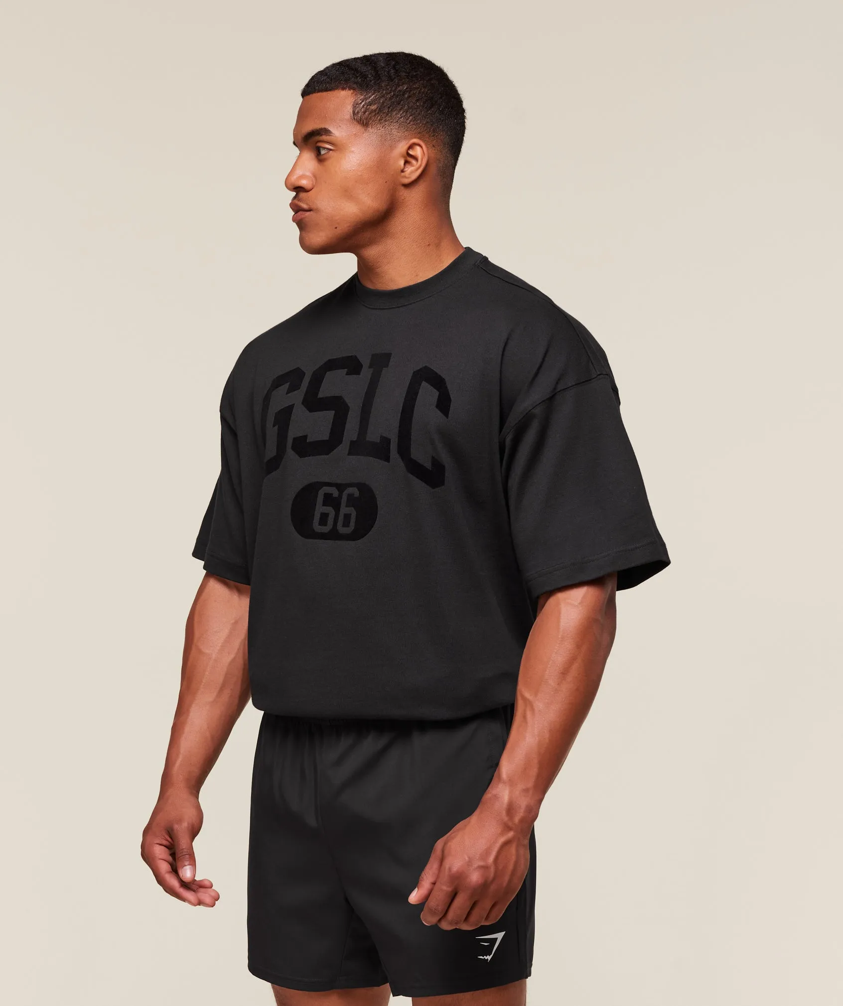 Gymshark GSLC T-Shirt - Black sold by Gymshark product image thumbnail 3