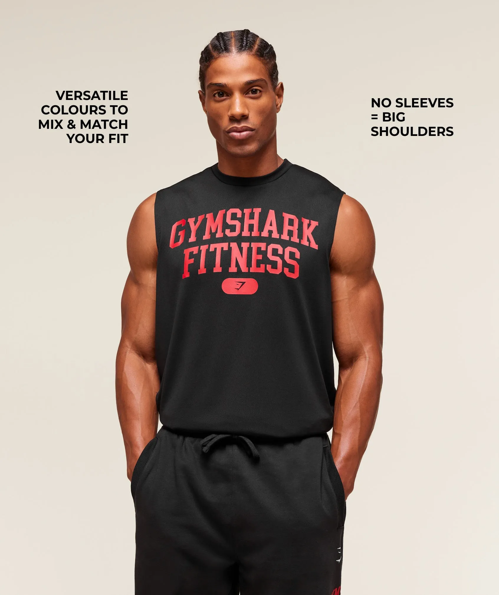 Gymshark Campus Tank - Black sold by Gymshark product image thumbnail 3
