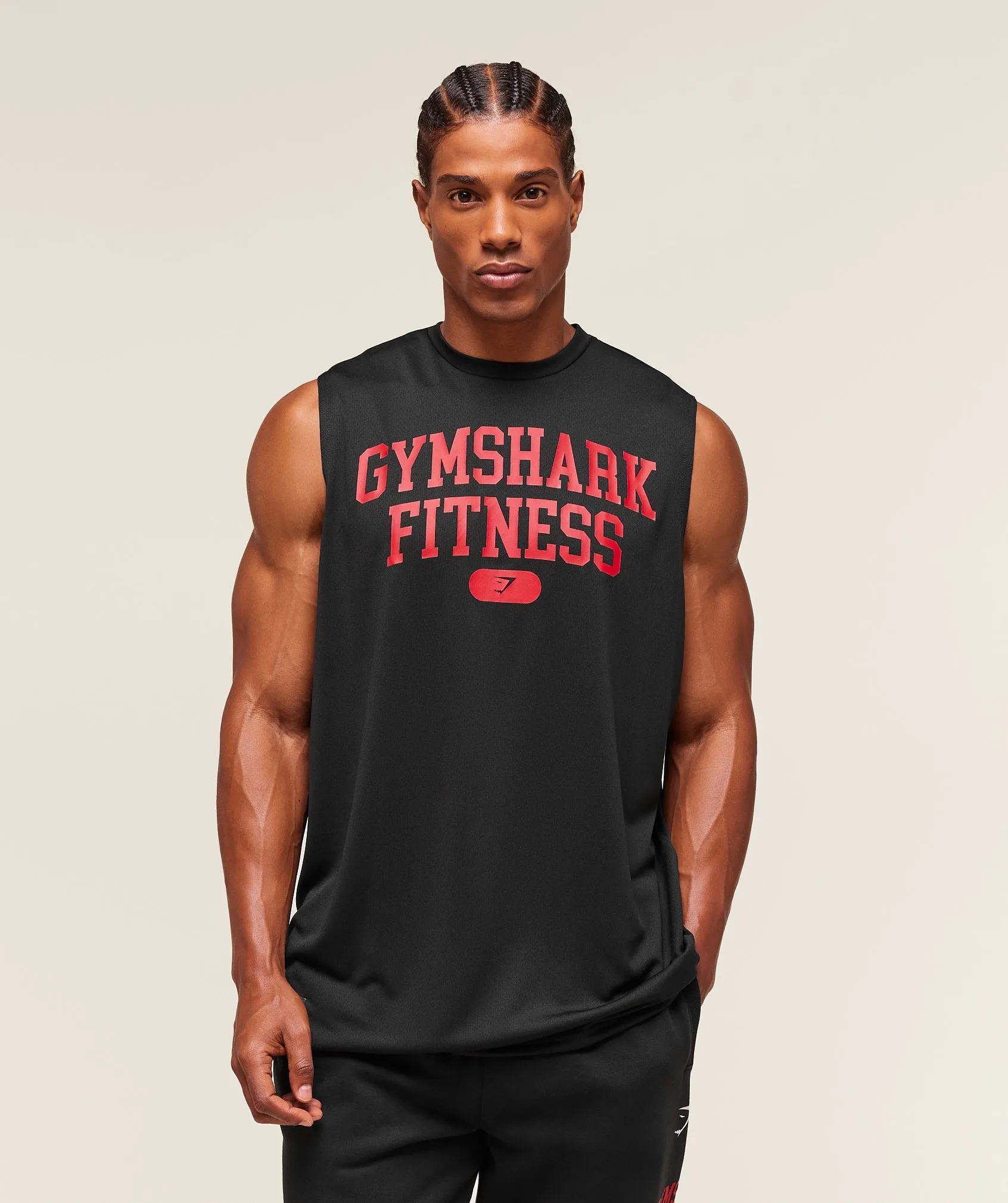 Gymshark Campus Tank - Black sold by Gymshark