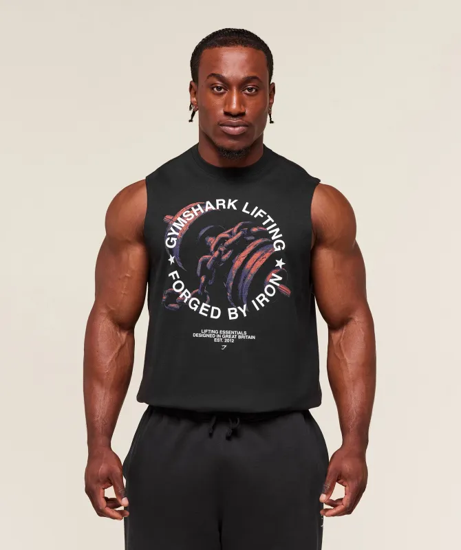 Gymshark Forged By Iron Tank - Black sold by Gymshark
