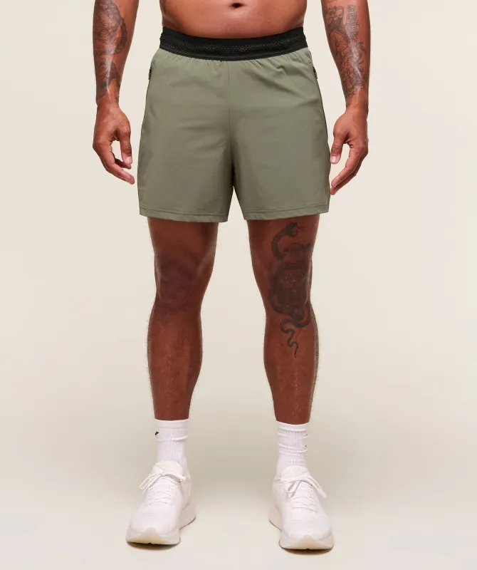 Gymshark Fit Elite 5" Shorts - Base Green sold by Gymshark