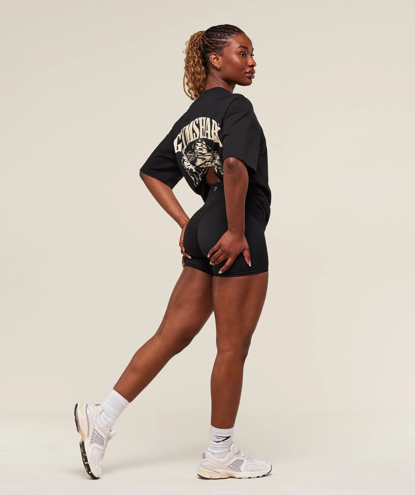 Gymshark Dump Truck Graphic Oversized T-Shirt - Black sold by Gymshark product image thumbnail 3