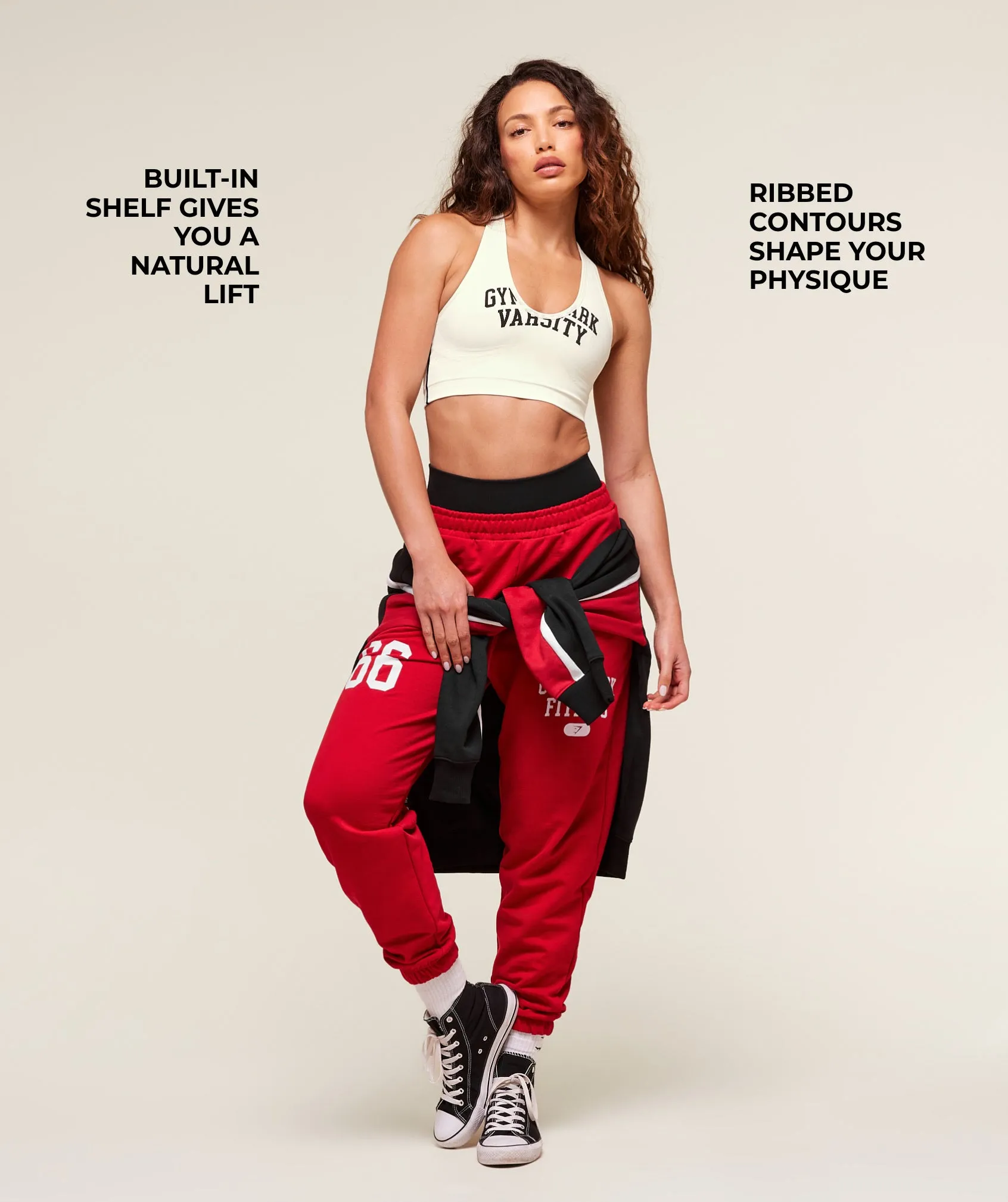 Gymshark Lift Campus Seamless Tank - Soft White sold by Gymshark product image thumbnail 3