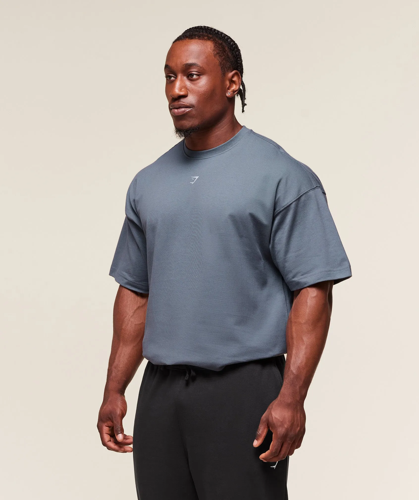 Gymshark Forged By Iron T-Shirt - Iron Blue sold by Gymshark product image thumbnail 3