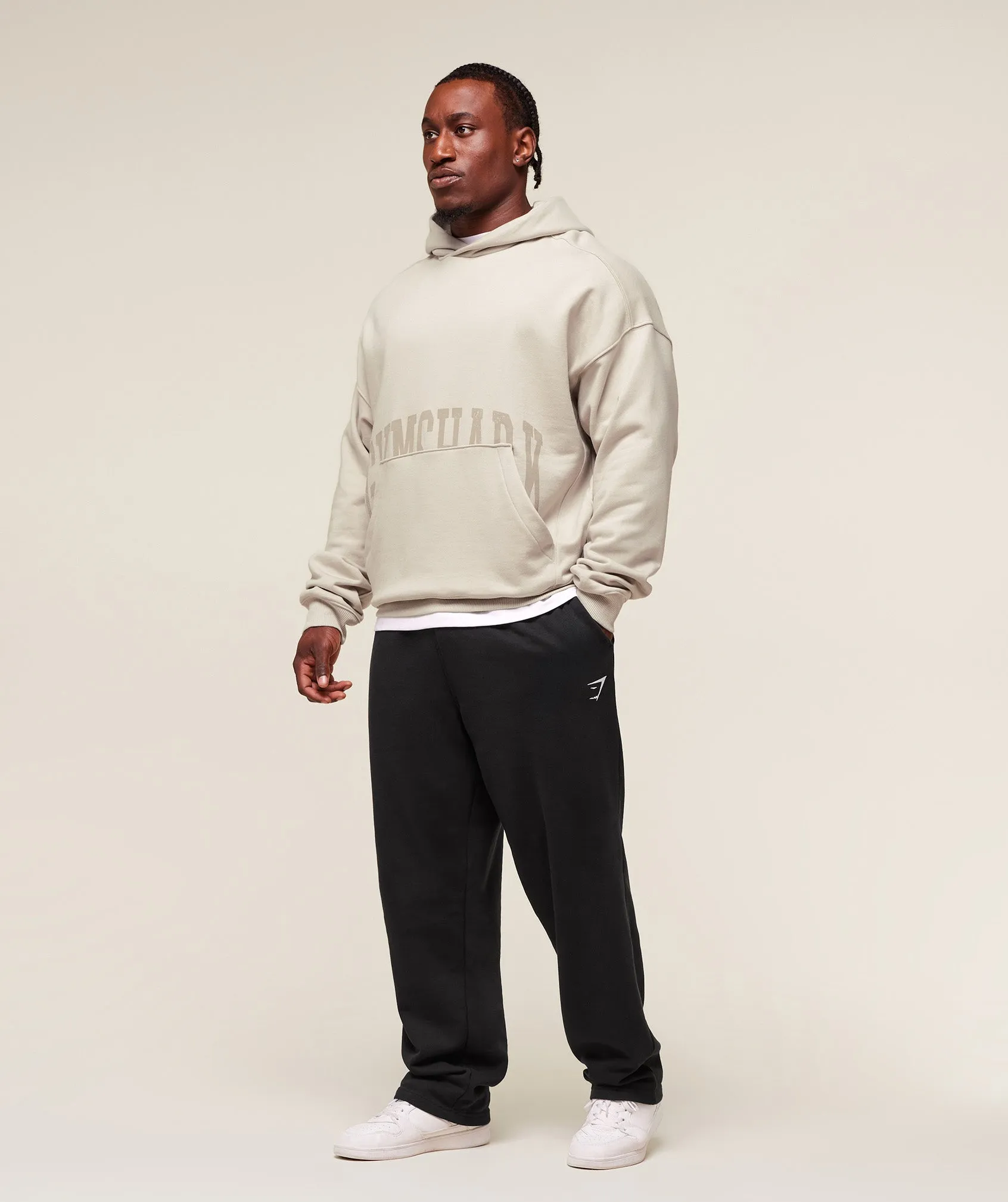 Gymshark Pocket Graphic Hoodie - Pebble Grey sold by Gymshark product image thumbnail 4