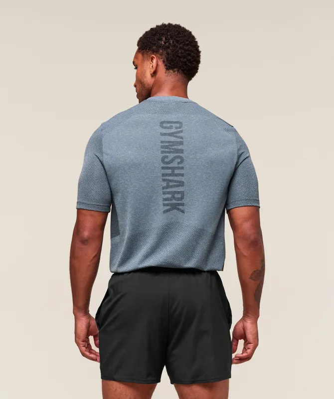 Gymshark Lightweight Seamless T-Shirt - Classic Blue/Success Blue sold by Gymshark