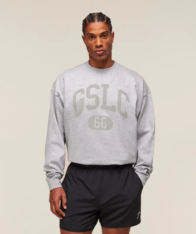 Gymshark GSLC Long Sleeve T-Shirt - Light Grey Core Marl sold by Gymshark