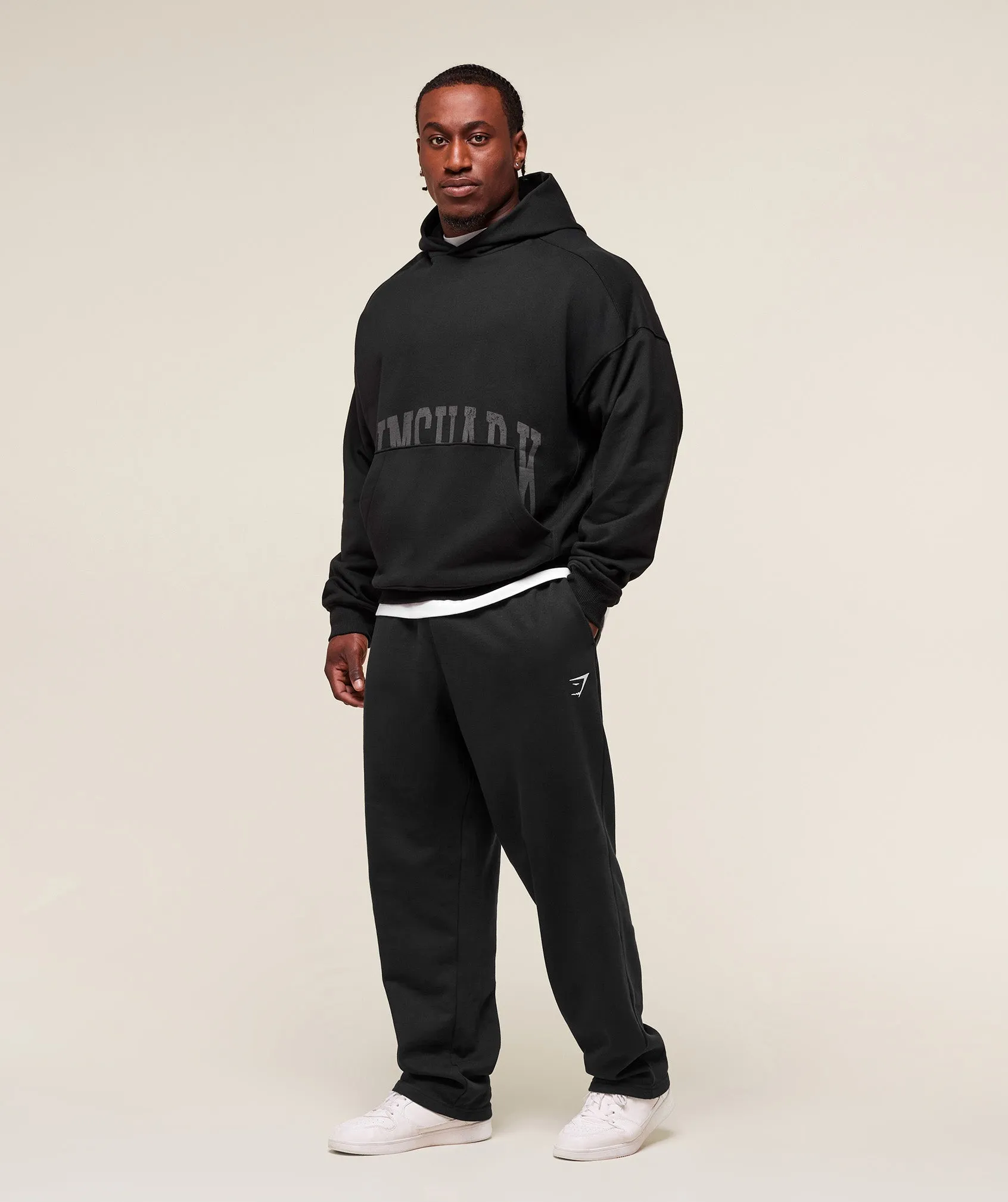 Gymshark Pocket Graphic Hoodie - Black sold by Gymshark product image thumbnail 4