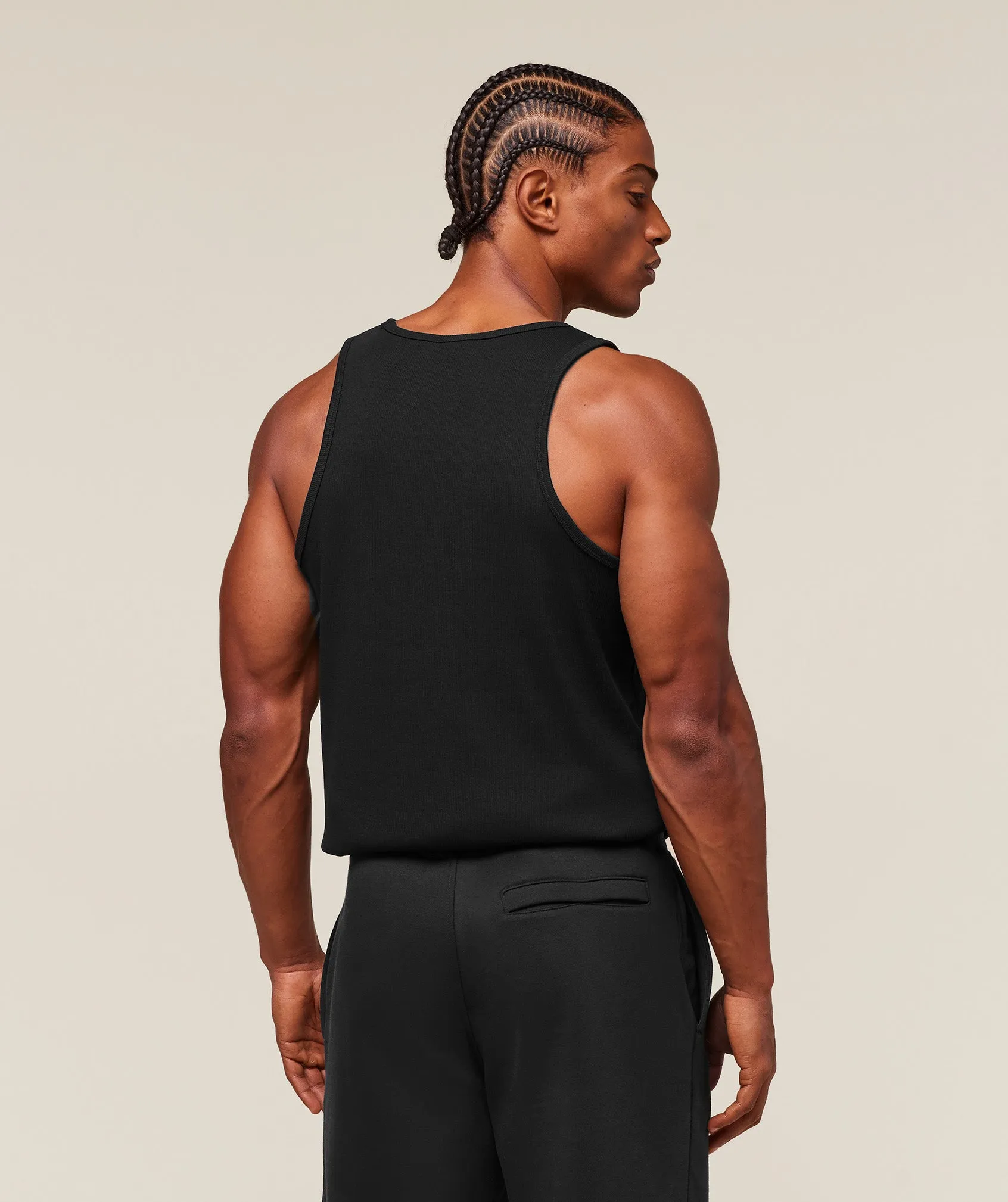 Gymshark Premium Ribbed Tank - Black sold by Gymshark product image thumbnail 2