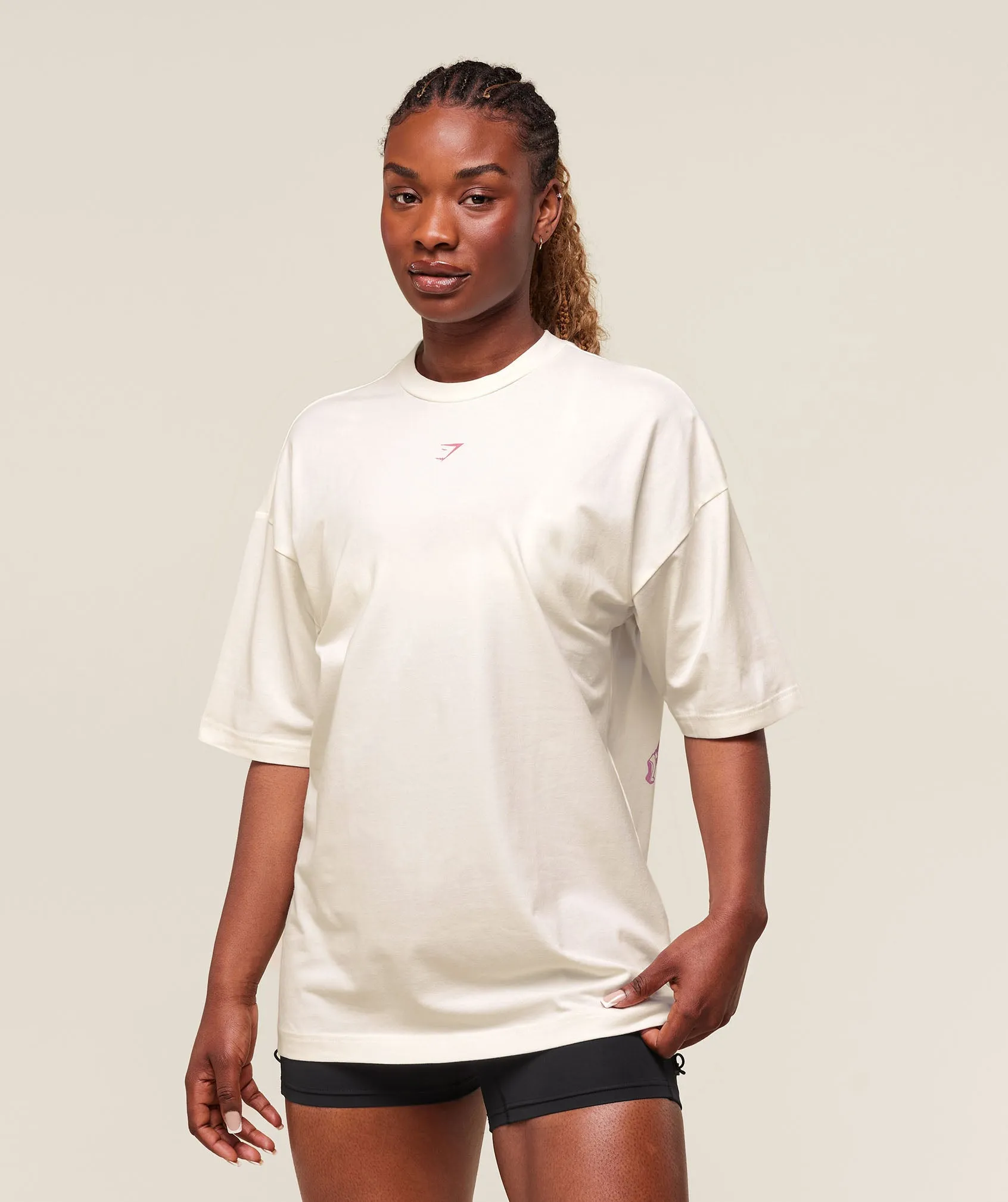 Gymshark Dump Truck Graphic Oversized T-Shirt - Soft White sold by Gymshark product image thumbnail 2