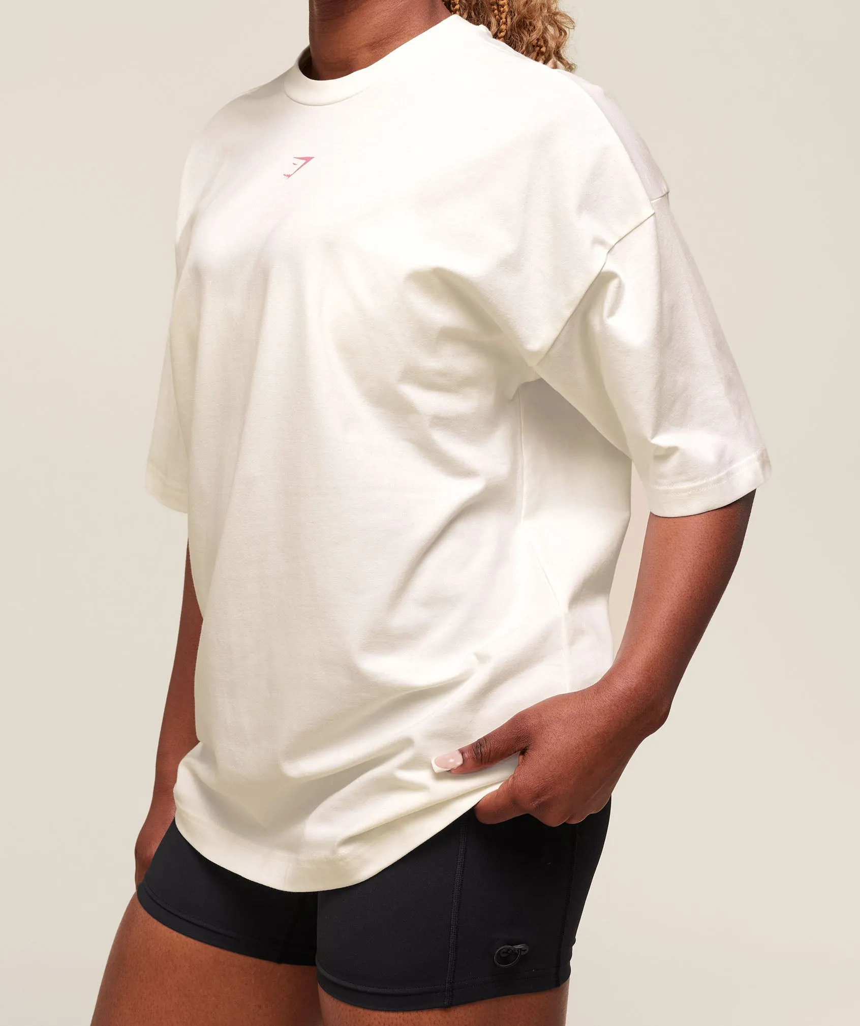 Gymshark Dump Truck Graphic Oversized T-Shirt - Soft White sold by Gymshark product image thumbnail 5