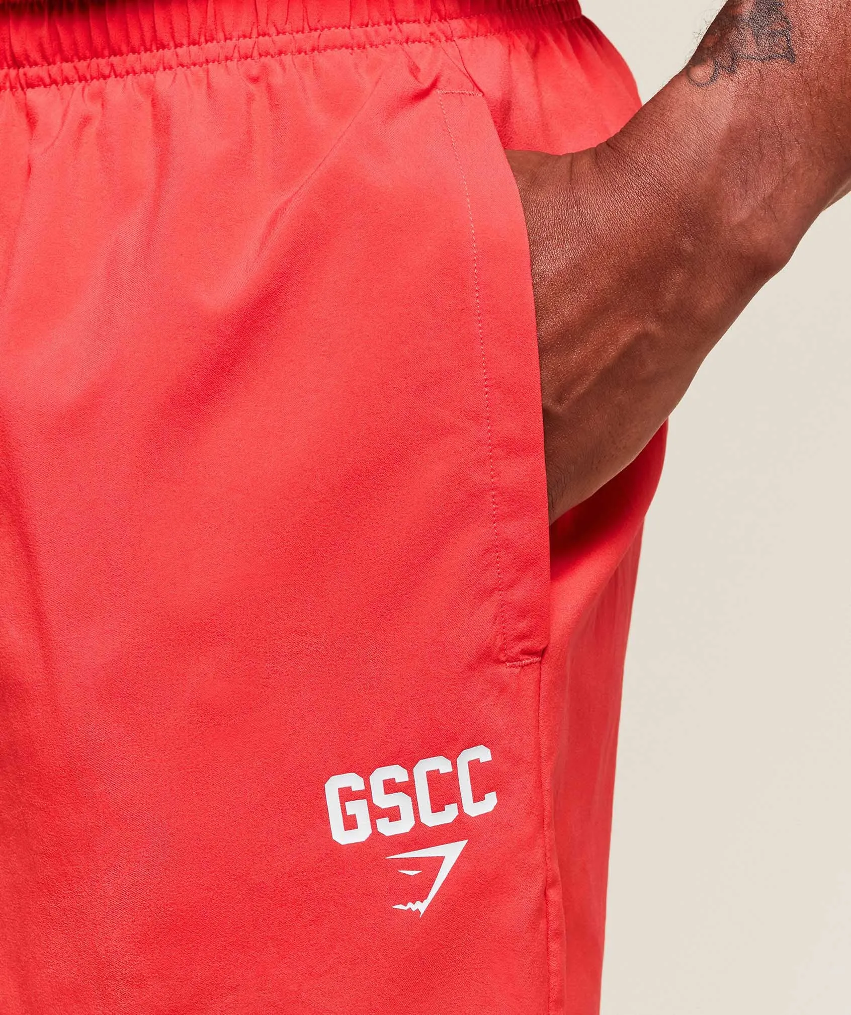 Gymshark Hybrid Athlete 7" Shorts - Coral Red sold by Gymshark product image thumbnail 5