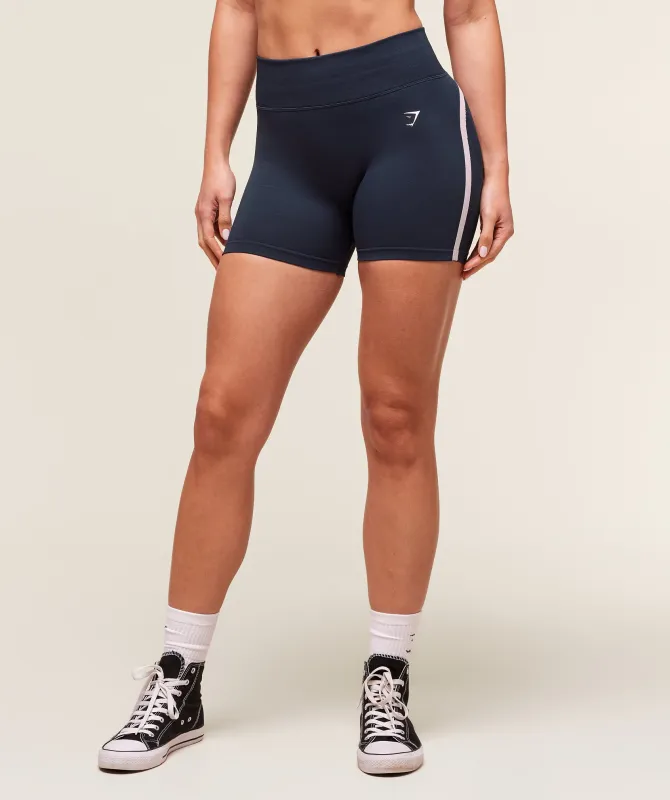 Gymshark Lift Varsity Seamless Short - Heavy Blue sold by Gymshark