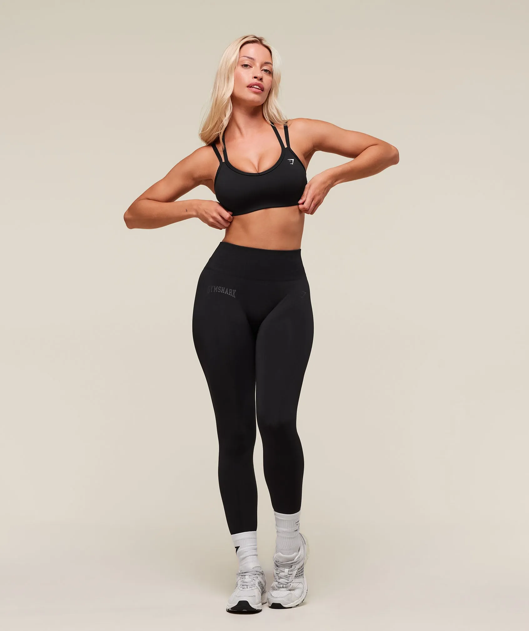 Gymshark Everyday Seamless Graphic Leggings - Black sold by Gymshark product image thumbnail 3