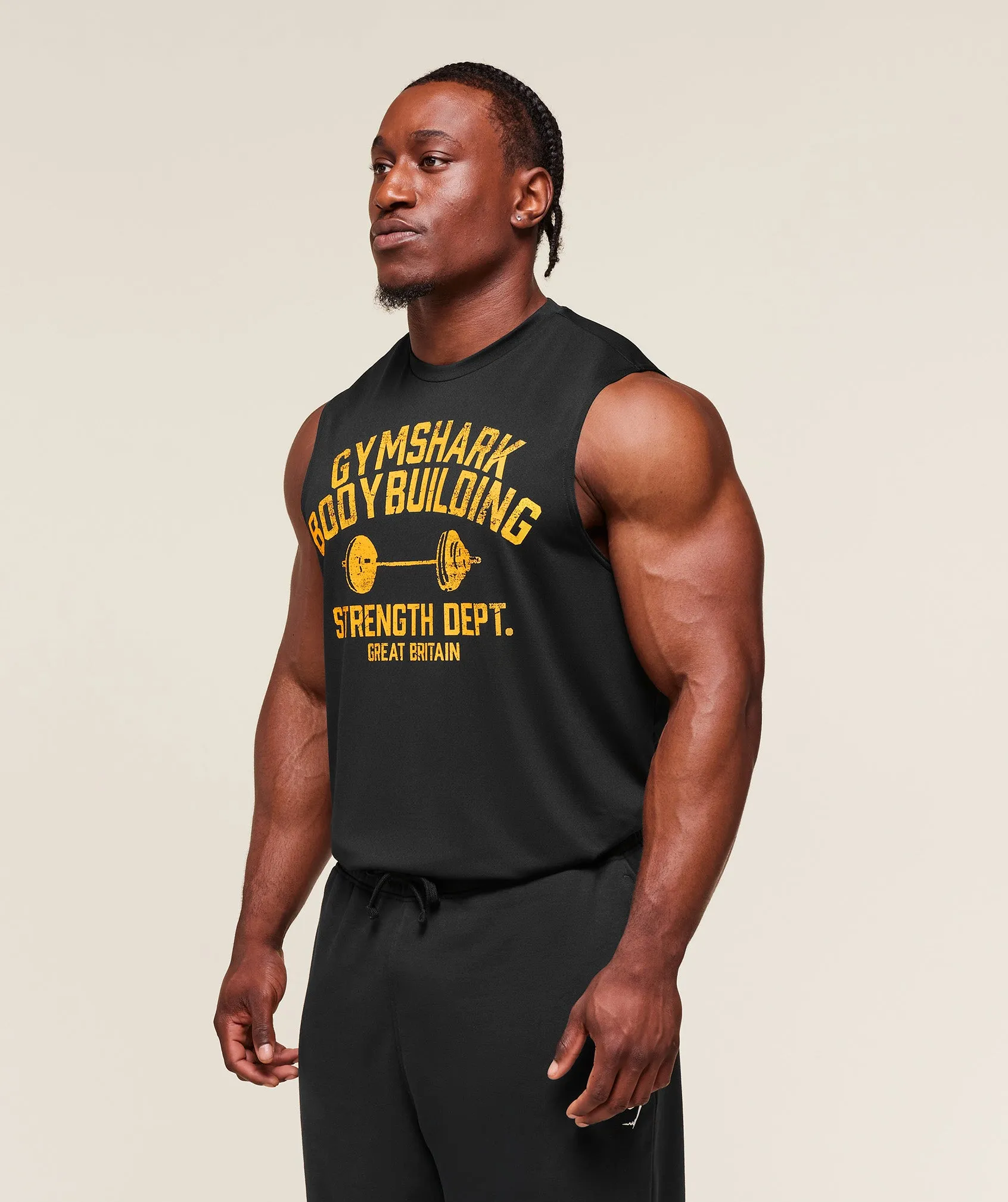 Gymshark Olympic Bar Tank - Black sold by Gymshark product image thumbnail 3