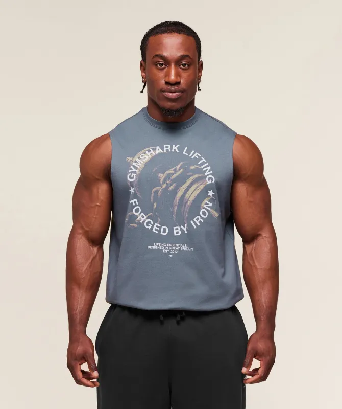 Gymshark Forged By Iron Tank - Iron Blue sold by Gymshark
