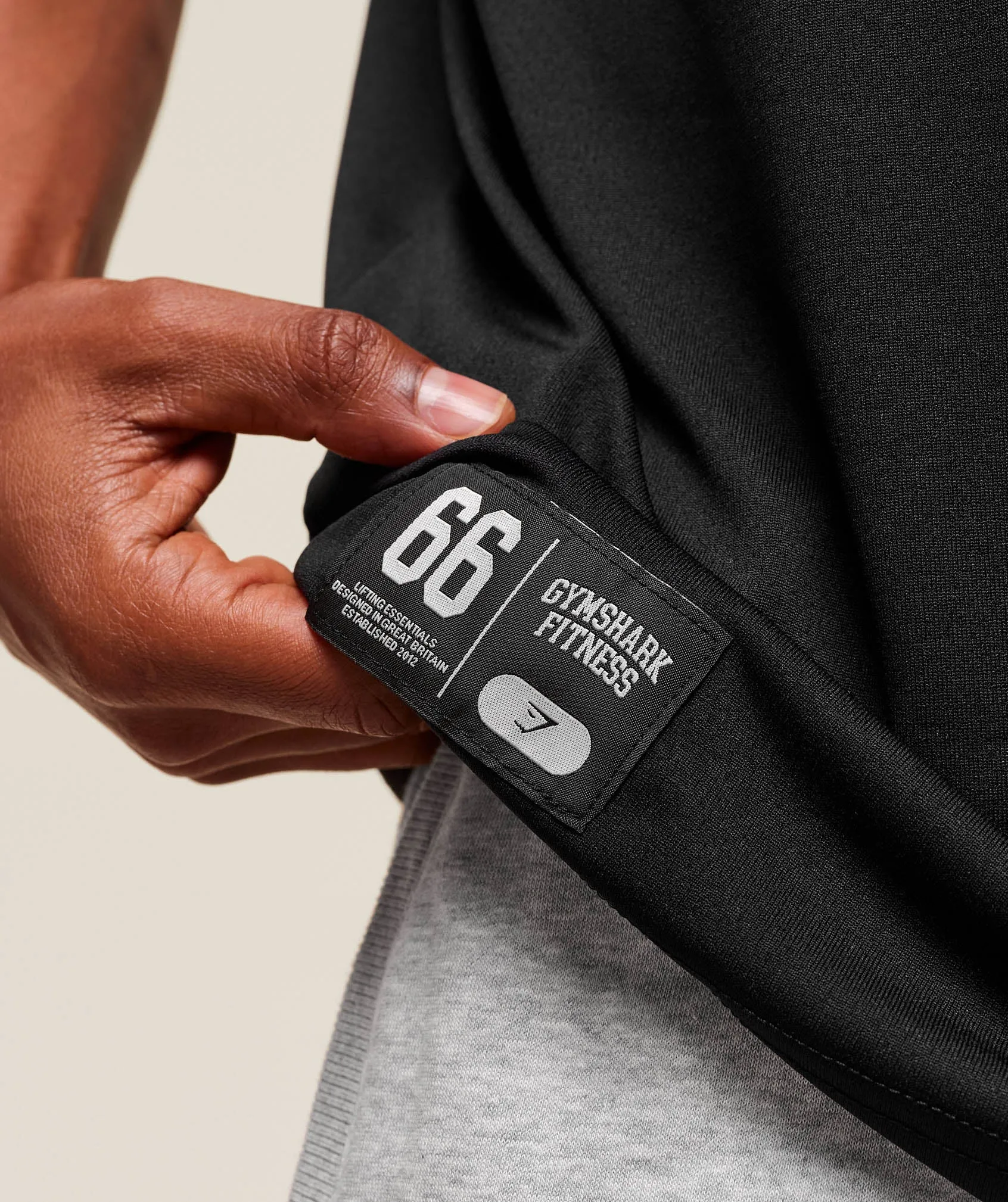 Gymshark Campus Oversized T-Shirt - Black/Conditioning Red sold by Gymshark product image thumbnail 4