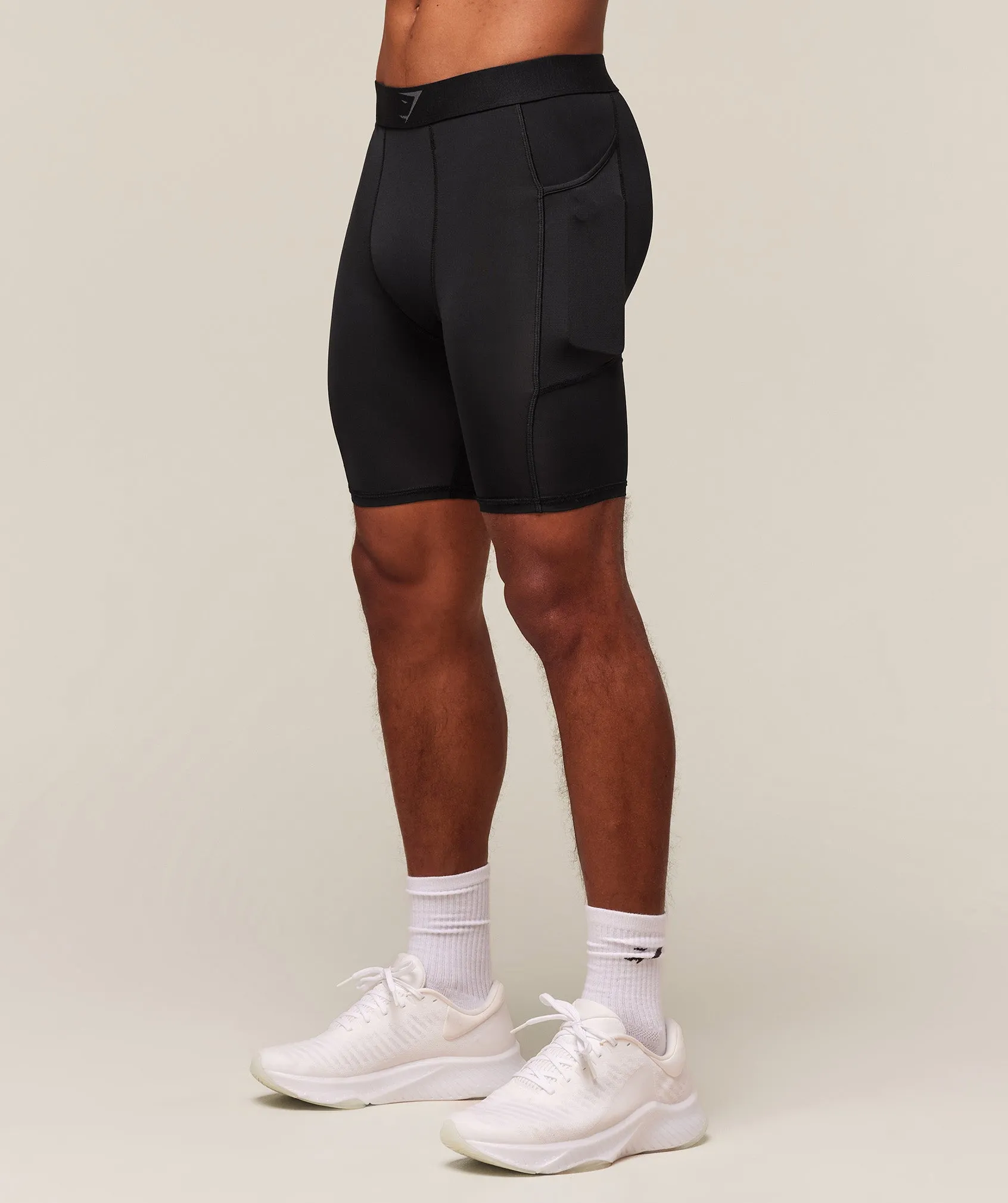 Gymshark Element Baselayer Half Tight - Black sold by Gymshark