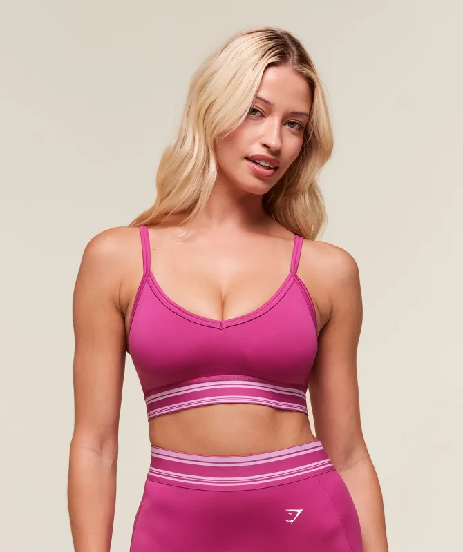 Gymshark Retro Sports Bra - Winning Pink sold by Gymshark