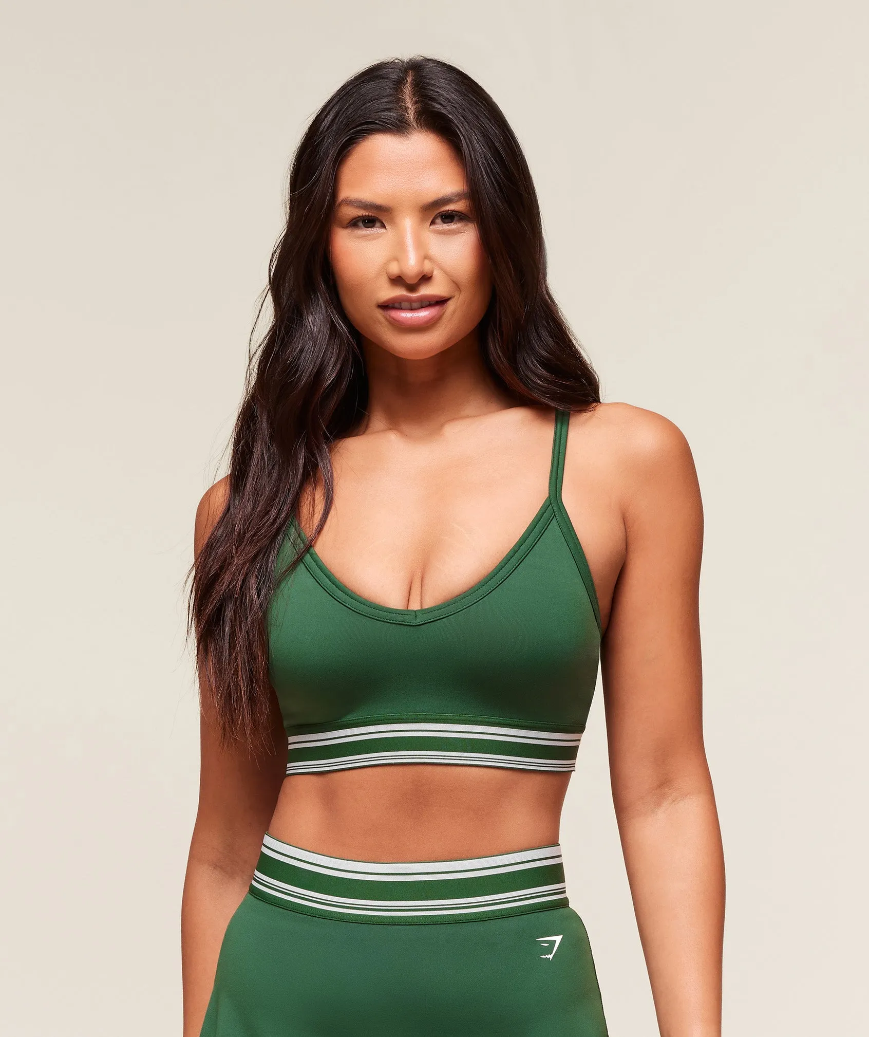 Gymshark Retro Sports Bra - Classic Green sold by Gymshark