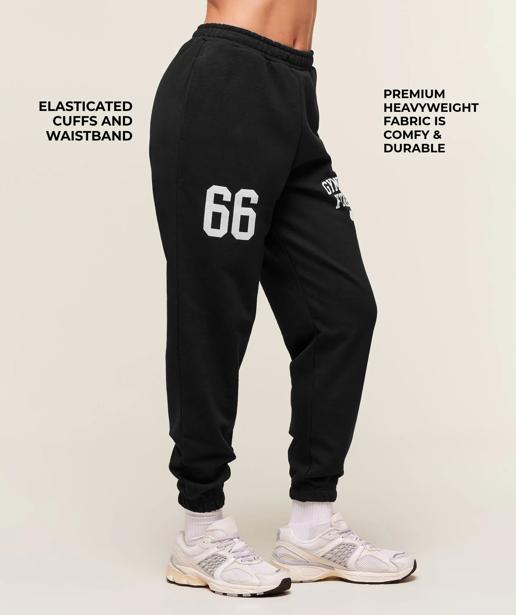 Gymshark Campus Graphic Oversized Jogger - Black sold by Gymshark product image thumbnail 2