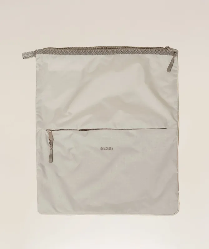 Gymshark Wet Kit Bag - Pebble Grey/Linen Brown sold by Gymshark