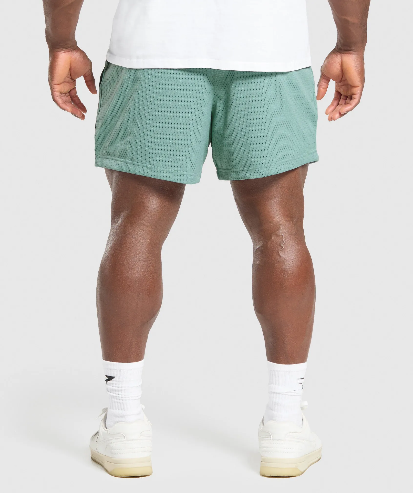 Gymshark Lifting Mesh 5" Shorts - Celeste Blue sold by Gymshark product image thumbnail 2