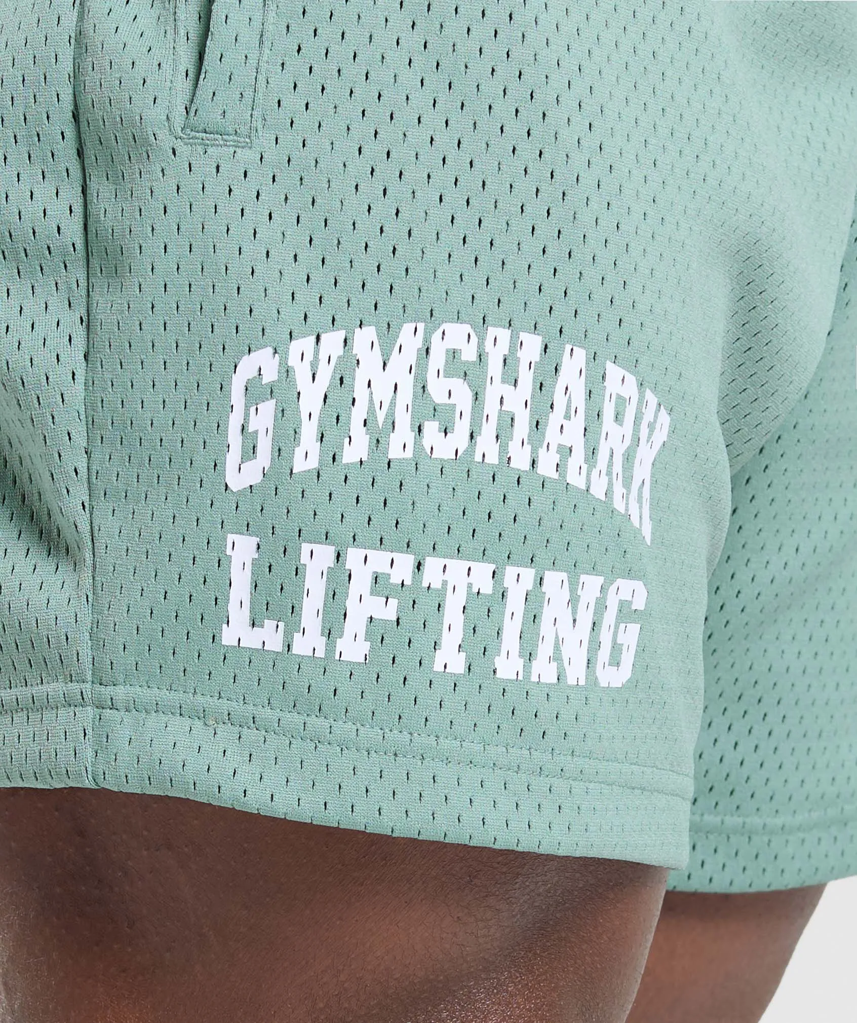 Gymshark Lifting Mesh 5" Shorts - Celeste Blue sold by Gymshark product image thumbnail 5