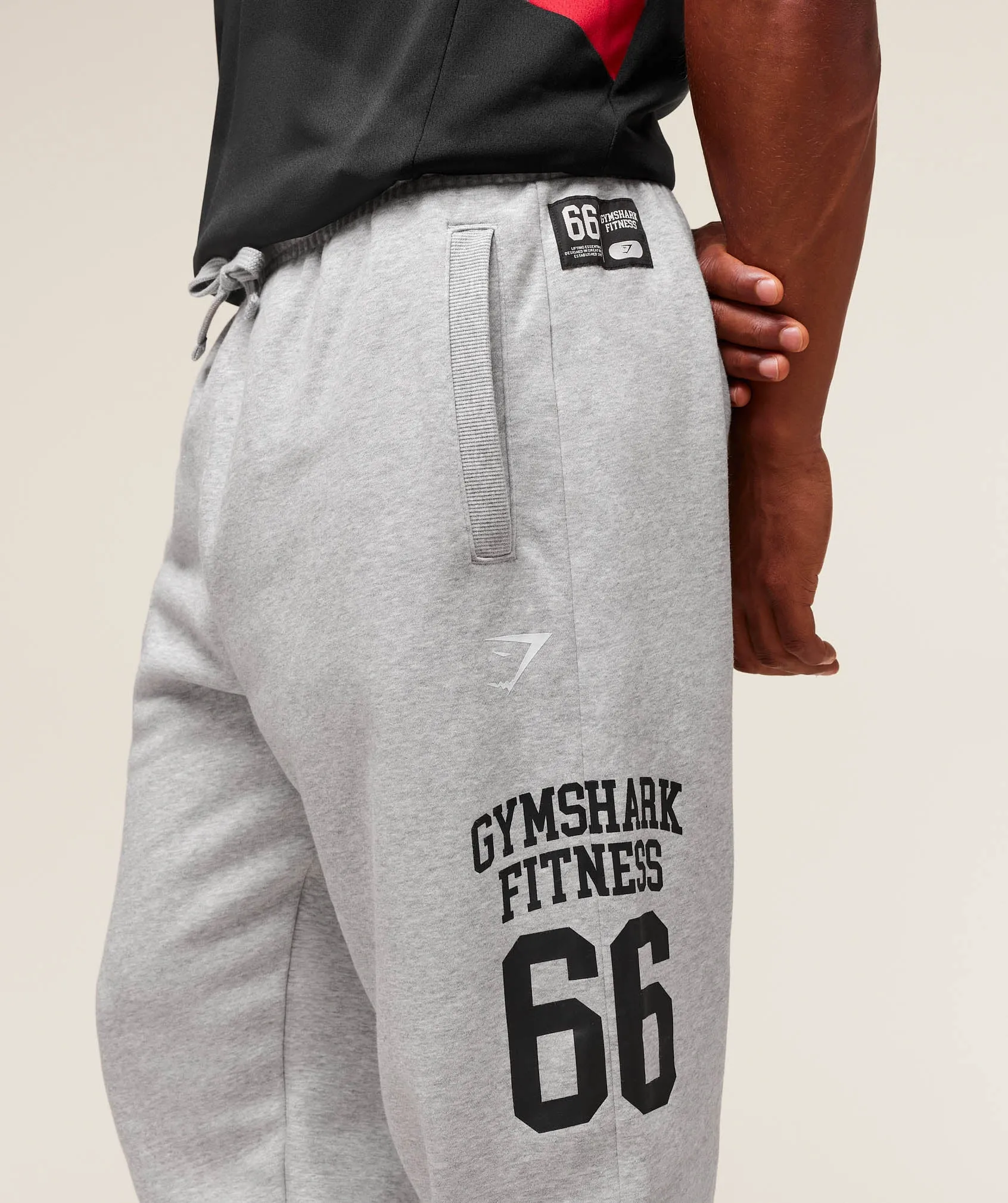 Gymshark Campus Oversized Jogger - Light Grey Core Marl sold by Gymshark product image thumbnail 5