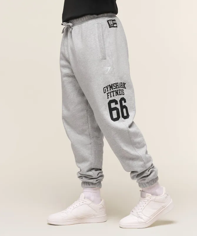 Gymshark Varsity Oversized Jogger - Light Grey Core Marl sold by Gymshark