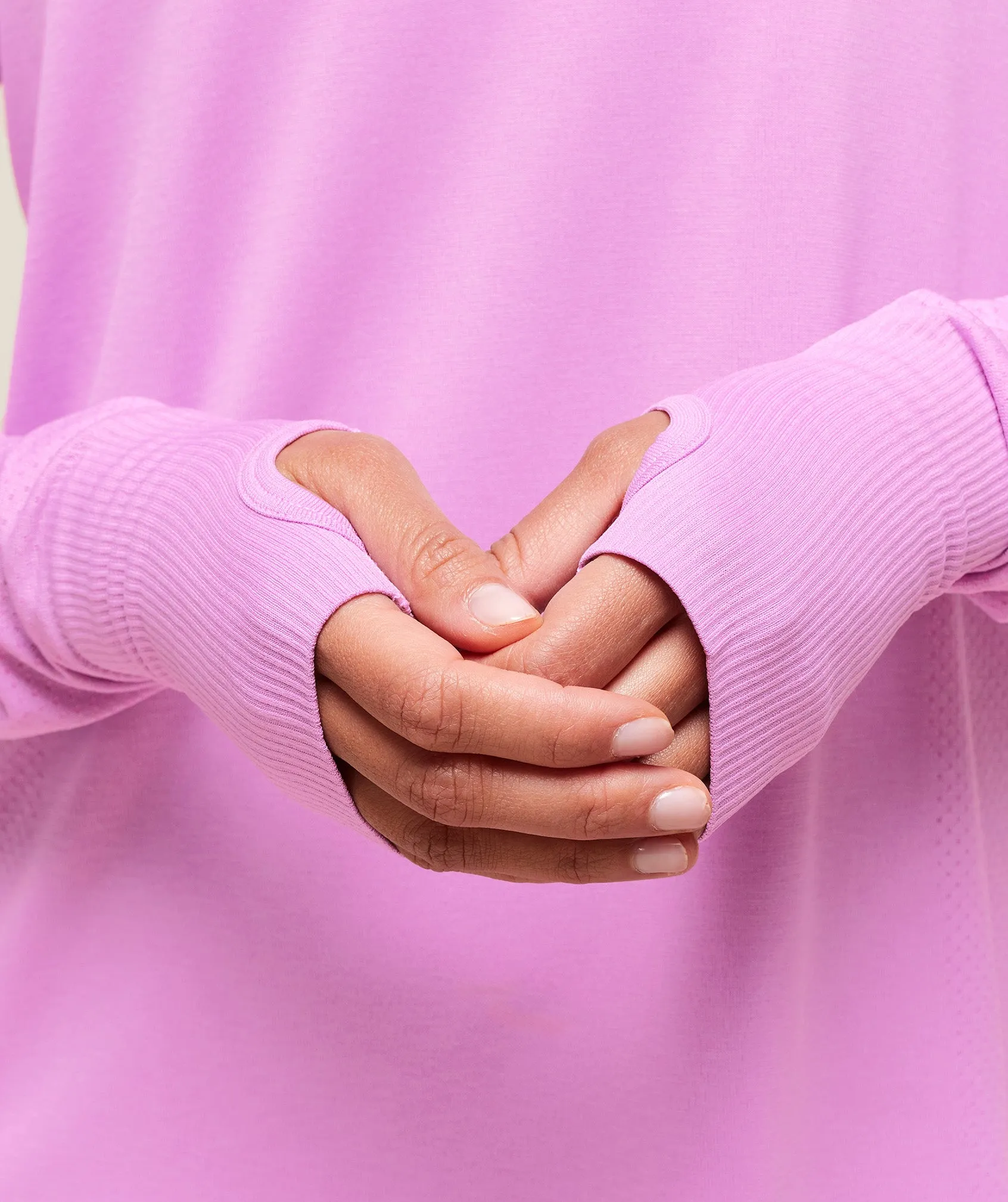 Gymshark Vital Light Long Sleeve Top - Sour Pink Marl sold by Gymshark product image thumbnail 5