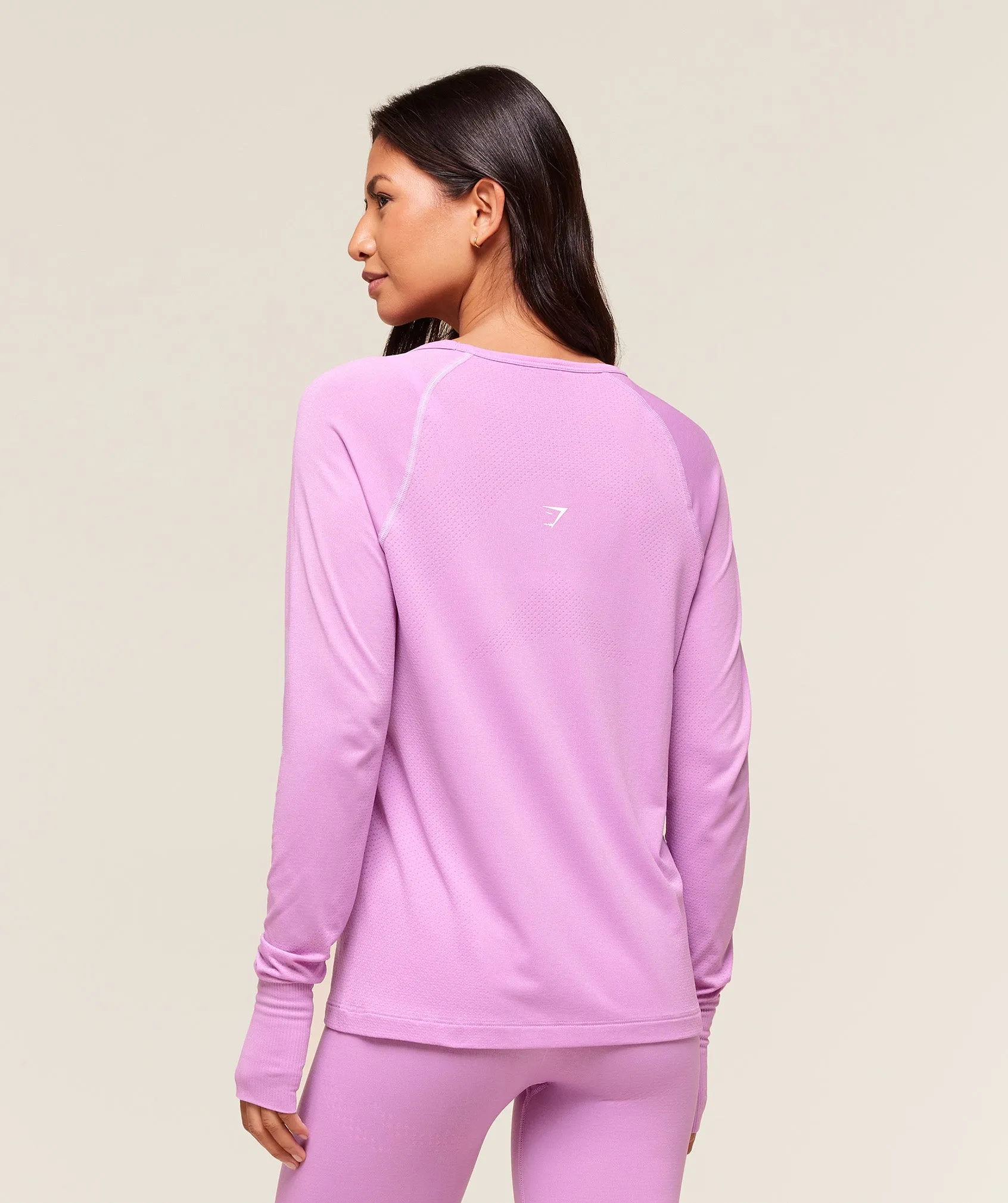Gymshark Vital Light Long Sleeve Top - Sour Pink Marl sold by Gymshark product image thumbnail 2
