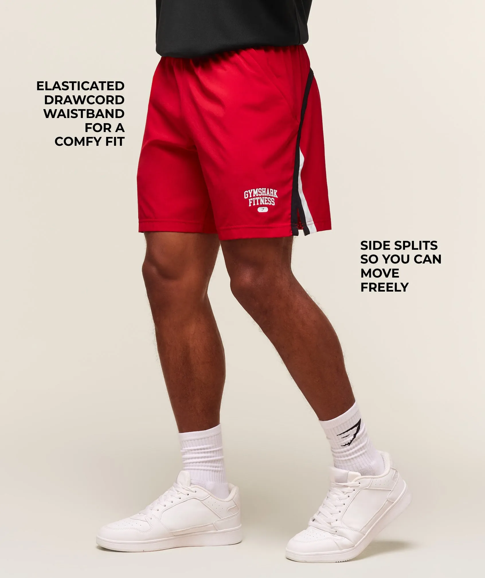 Gymshark Campus 7" Shorts - Conditioning Red sold by Gymshark product image thumbnail 2