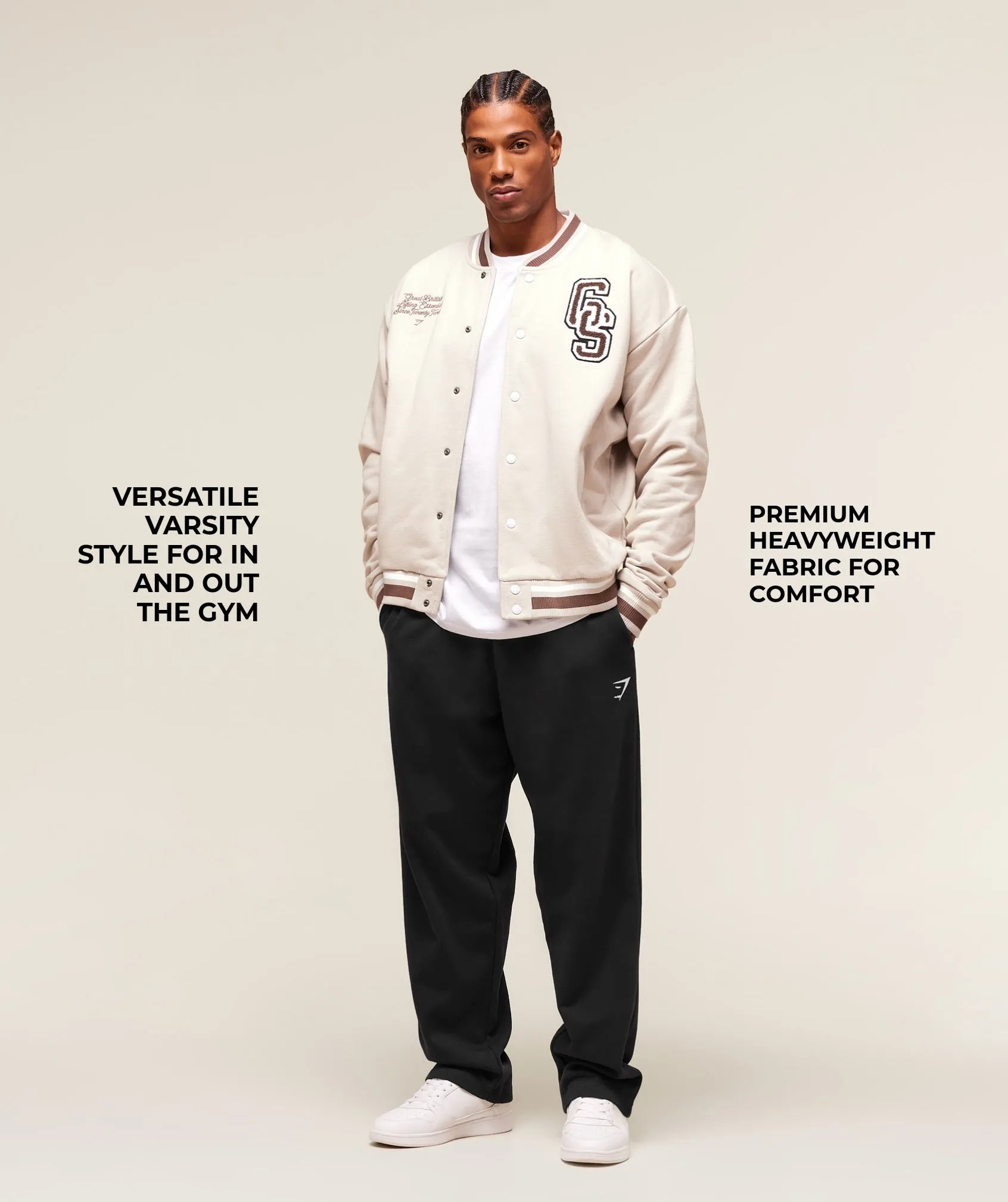 Gymshark Campus Jacket - Pebble Grey sold by Gymshark product image thumbnail 3
