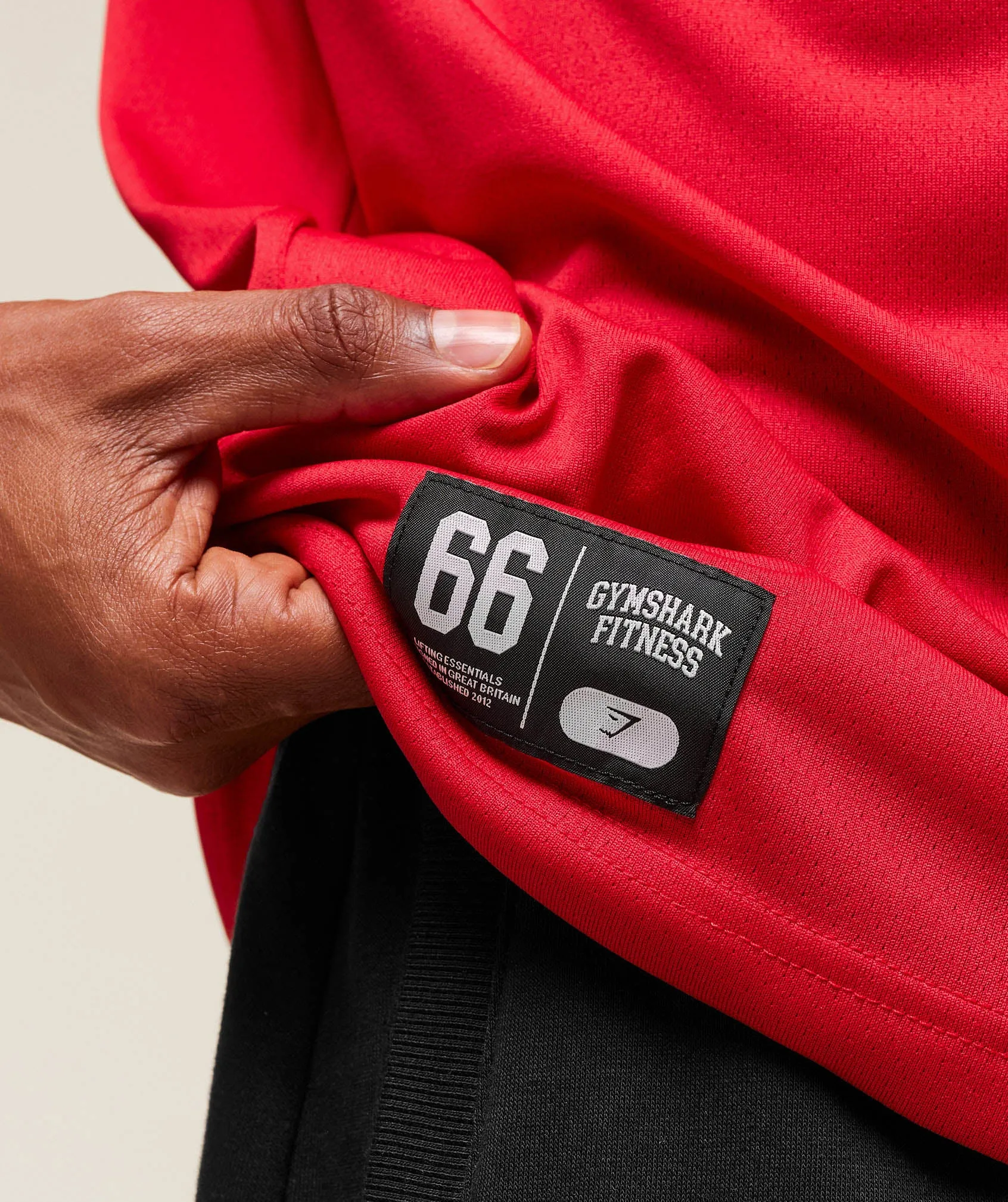 Gymshark Campus Oversized T-Shirt - Conditioning Red sold by Gymshark product image thumbnail 4